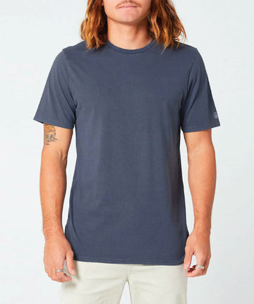 Volcom Aus Wash Short Sleeve Tee - Navy